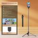 1.7M Selfie Stick Tripod With Bluetooth Remote & LED Lights - Foldable Alloy Stand For IPhone/Android, TikTok & Live Streaming_voghion.com