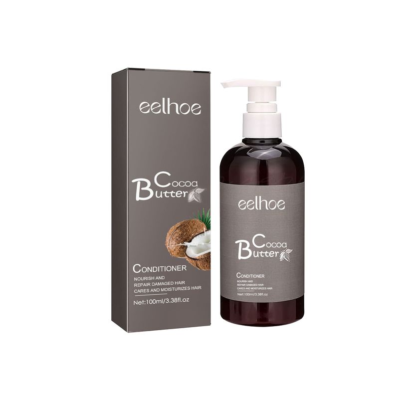 Softening Shampoo, Cocoa Butter Shampoo Conditioner Softening and Moisturizing Scalp Hair Care_voghion.com