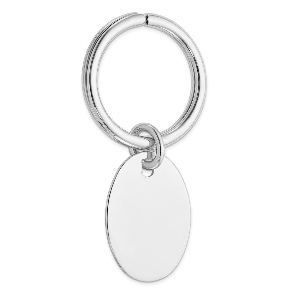 Sterling Silver Rhodium Plated Key Chain_voghion.com