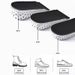 1 paio di solette rialzate in memory foam traspirante per aumentare l'altezza del tallone, inserti per sollevare le scarpe, solette rialzate unisex_voghion.com