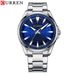 Men's Waterproof Quartz Watch With Stainless Steel Band, Minimalist Round Dial, Date Display, Casual Business Wristwatch_voghion.com