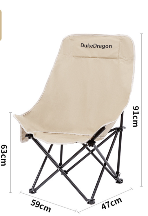 Portable And Set Camping Picnic Outdoor Folding Egg Roll Table High Back Moon Chair_voghion.com