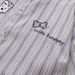 Fun Dog Embroidered Striped Short For Men And Women Street Trendy Loose Couple Half Sleeve Shirt_voghion.com