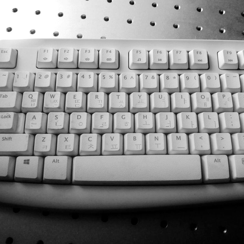 Wireless Kits Korean Learning Typing Office Computer Keyboard Combination Korebaord_voghion.com