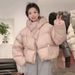Women’s Oversized Short Puffer Jacket – Hooded Duck Down Coat For Petite & Casual Winter Style | S & M_voghion.com
