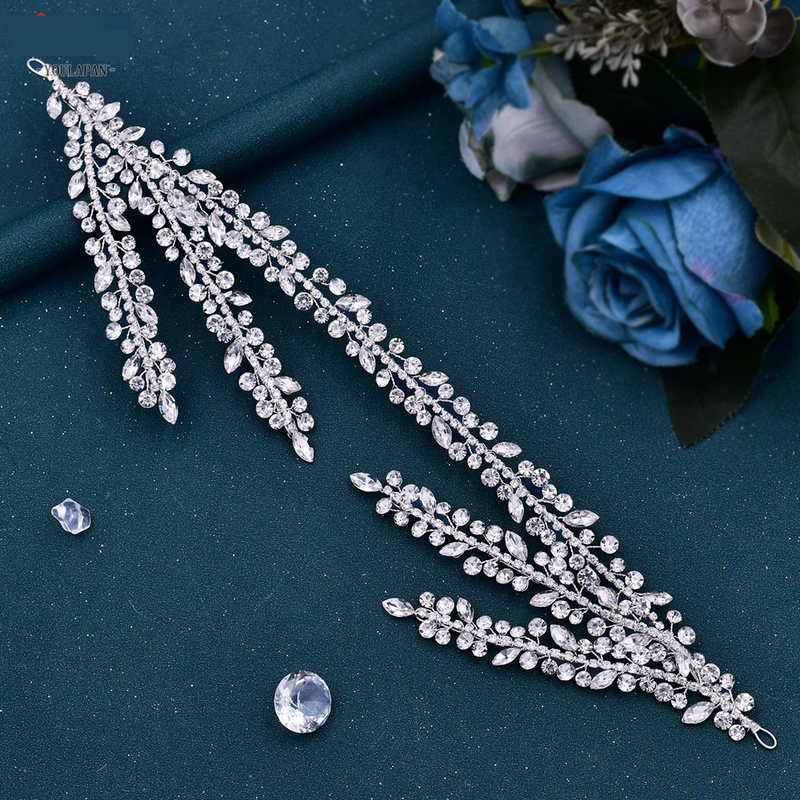 Retro luksusa galvassegas skatuves uzstāšanās galvas saite ar rhinestones matu aksesuāriem_voghion.com