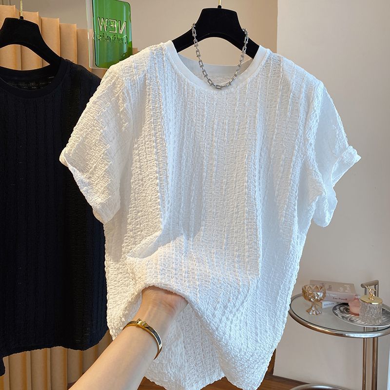 Nieuw heren T-shirt met korte mouwen, high-end casual ronde hals casual top met halve mouwen voor de zomer, dun T-shirt_voghion.com