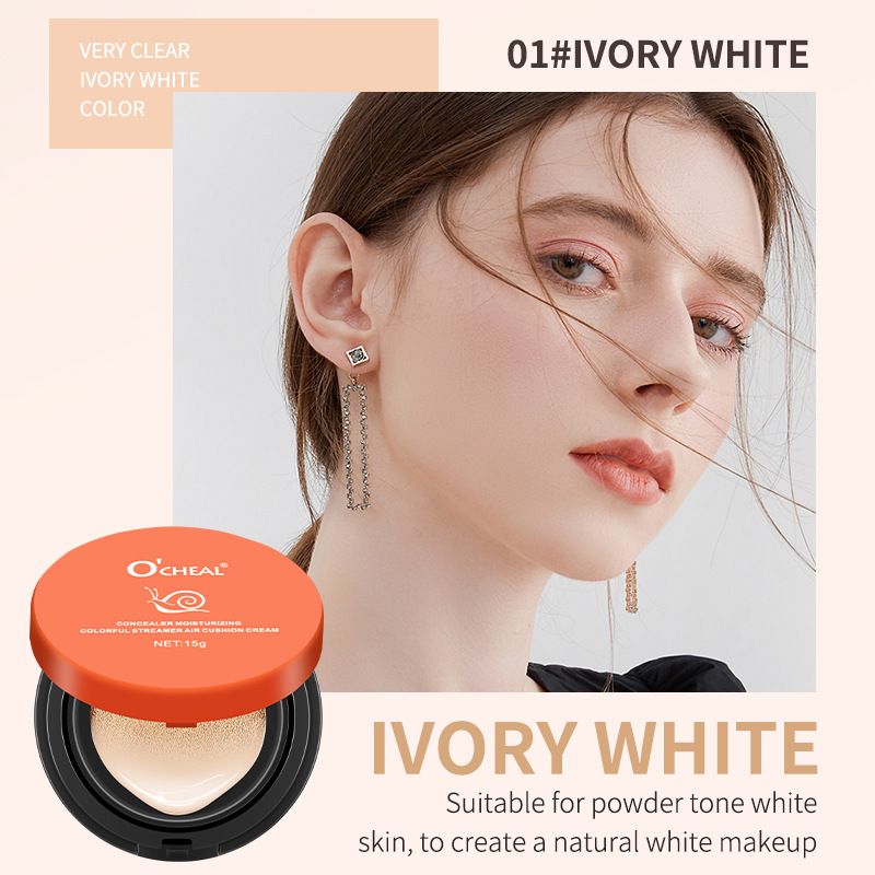 O'CHEAL Orange Snail Air Cushion BB Cream Lightweight Skin Care · Natural Nude Makeup Feeling · Crafted With 15g Craftsmanship Unlock Natural Skin Imm_voghion.com