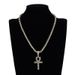 Collana con ciondolo a croce per uomo e donna con strass, catena cubana hip hop, pezzo importante a strati, argento e oro_voghion.com