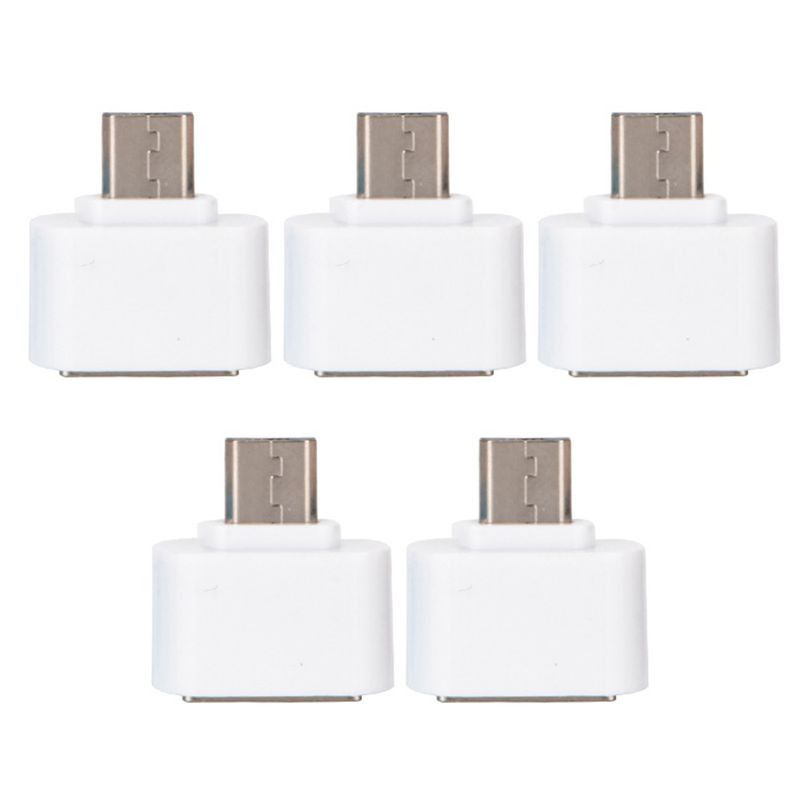 Xinweiqing 5-teiliger Ladegerät-Adapter, Ladedatenübertragung, 2-in-1-Micro-USB-auf-USB-Buchse-Konverter für Mobiltelefone_voghion.com