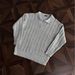 Classic Cable-Knit V-Neck Sweater – Timeless Preppy Style For Men (M-3XL, Gray/Blue/Beige, Cotton, Slim Fit, Minimalist Elegance)_voghion.com