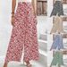 Women's small floral loose casual waist trousers_voghion.com