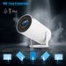 HY300PRO Barrel Projector Android Intelligent Chip High Definition Portable Home Outdoor_voghion.com