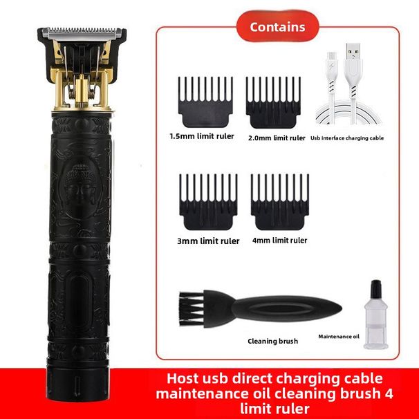 Kabelloser Haarschneider – Wiederaufladbarer Haarschneider für Männer mit abnehmbaren, waschbaren Klingen, geräuscharm (36 dB), rutschfestem Griff, 6 Styling-Kämmen_voghion.com