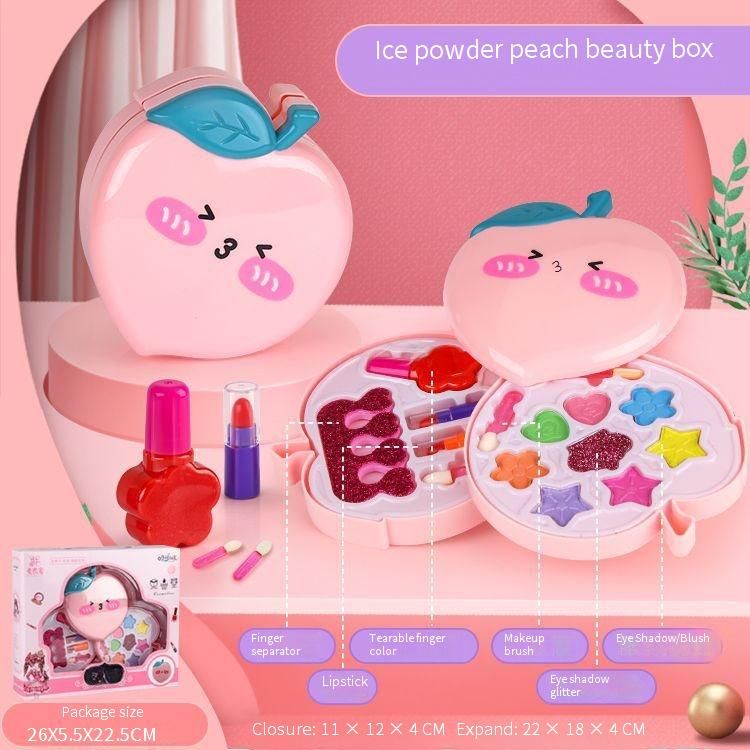 Princess Pretend Makeup Kit – 16-Piece Play Cosmetic Set With Carrying Case (Ages 4+)_voghion.com