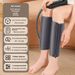 Massaggiatore per gambe a compressione d'aria con calore e vibrazione - Design con airbag completo a 3 sezioni per alleviare il dolore a cosce, ginocchia e polpacci_voghion.com