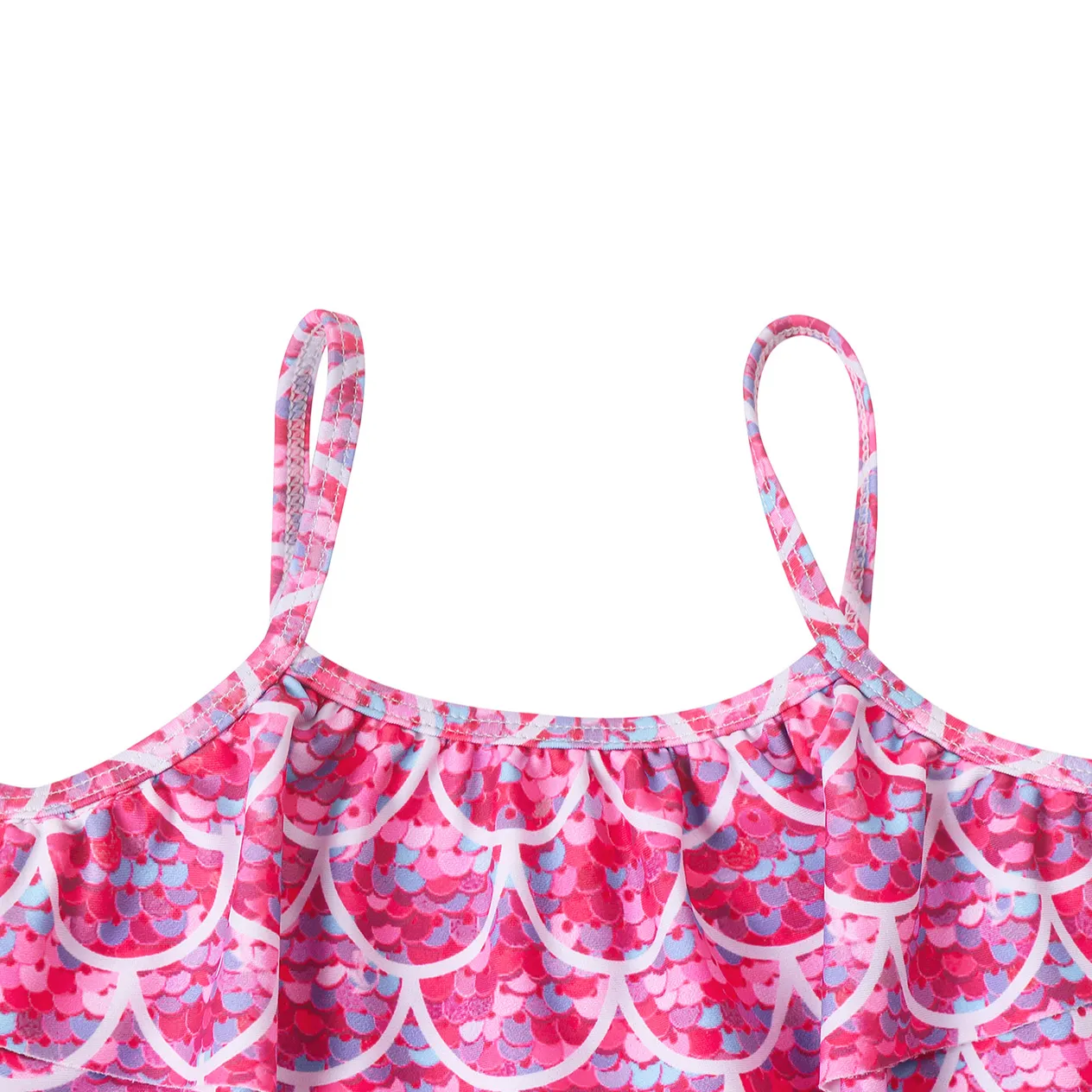 Maillot de bain sirène pour mère et enfant, trois pièces, queue de poisson, jupe princesse, bikini, performance_voghion.com