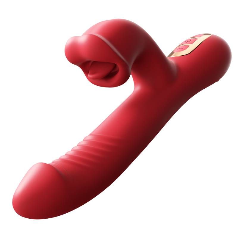 Sexuální produkty MizzZee Lip Huan Teleskopický vibrátor Big Mouth Bite Fun Ženská masturbace Sexuální hračky Produkty pro dospělé Ženy_voghion.com