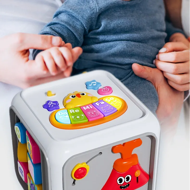 Kid's Toys Arly Education Educational Multifunctional Hexahedron Fun Drum Toy To Exercise Perception And Cognition Children's Toys_voghion.com