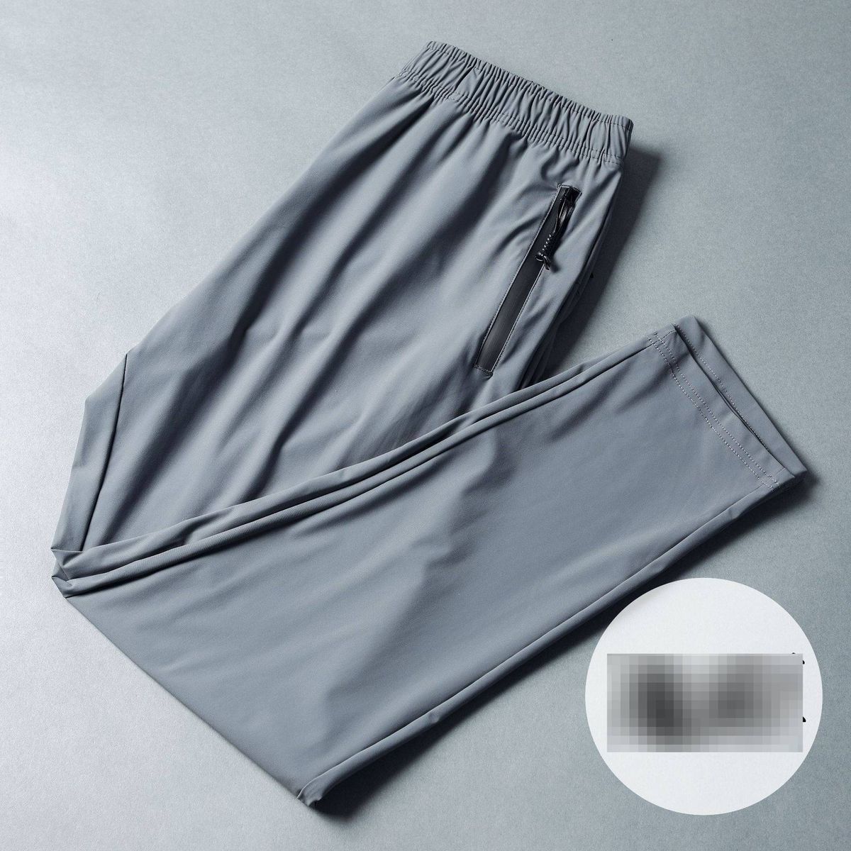 Pantaloni da jogging impermeabili con fodera in pile termico da uomo, adatti a tutte le stagioni, per palestra, corsa all'aperto e sport (nero/blu/grigio, più opzioni spesse e in pile)_voghion.com