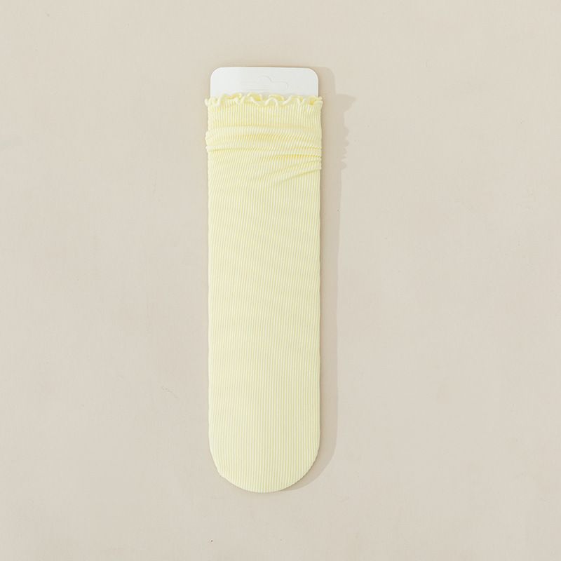 Thin Breathable Women's Socks with Elegant Edge Design_voghion.com