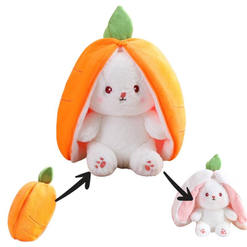 Adorable Transformable Fruit Rabbit Plush Toy_voghion.com