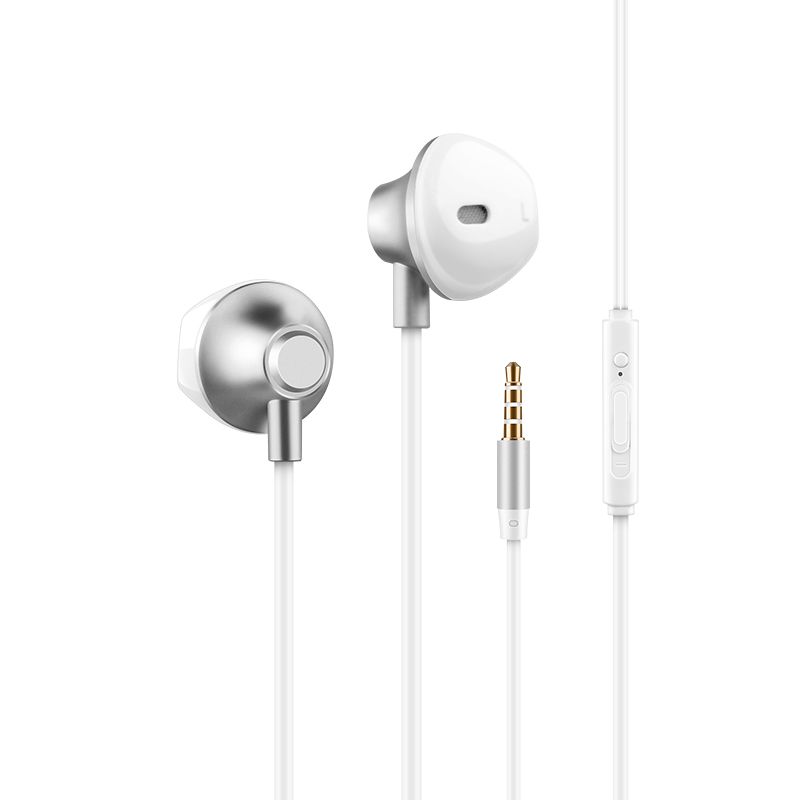 P10 Flat Ear Metal Bass IPhone Android Smart Controller Audio With Microphone Tuning Wired Headset Batch_voghion.com