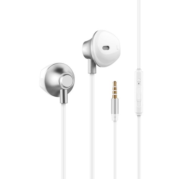 P10 Flat Ear Metal Bass IPhone Android Smart Controller Audio With Microphone Tuning Wired Headset Batch_voghion.com