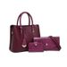 Elegante set di borse tote 3 in 1 per donna: borsa a tracolla in pelle PU di grande capacità con tracolla staccabile, borsa a tracolla e borsa a mano di ispirazione vintage_voghion.com