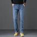 Nouveaux jeans pour hommes, pantalons longs, droits, amples, élastiques, style rétro, décontractés, pour le printemps et l'automne, vente en gros_voghion.com