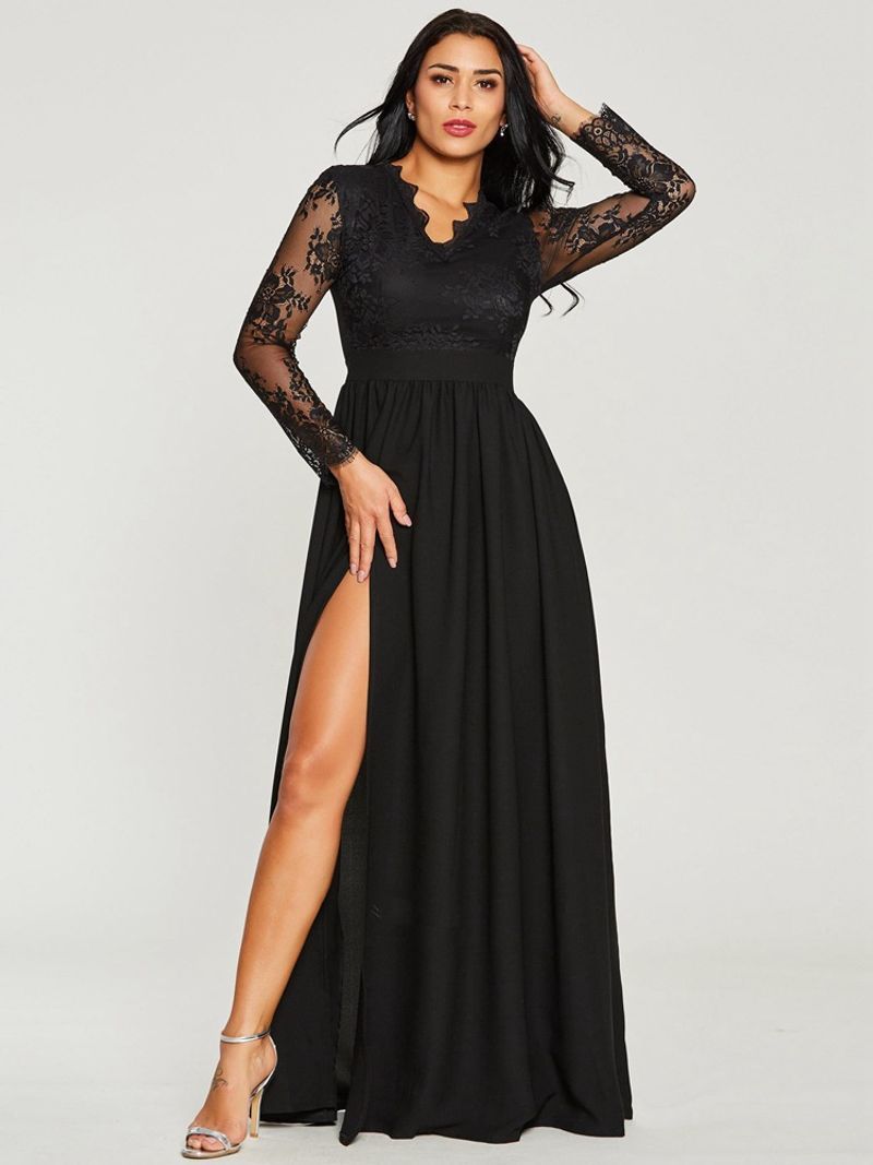 Sexy Abendkleid aus Spitze für Damen im Frühling und Sommer_voghion.com