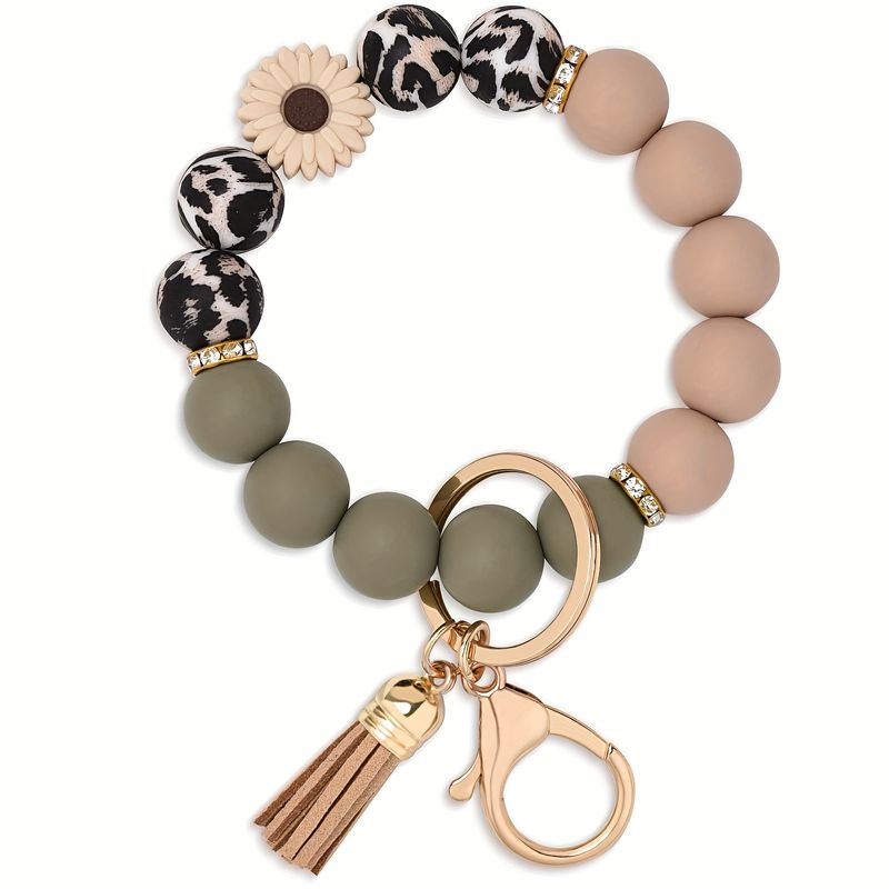 Silikonperlen-Schlüsselanhänger, Armband, süßer Auto-Schlüsselanhänger für Damen_voghion.com