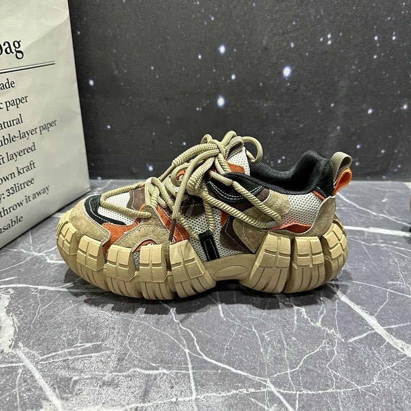 Trendy Men's 2025 New Summer Versatile Thick-Soled Casual Korean Style Sports Height-Increasing Dad Sneakers Ins Trend_voghion.com