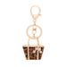 Creative Leopard Print Small Bag Shape Keychain Exquisite Car Pendant Small Gift Spot_voghion.com