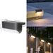 Solar Step Lights Outdoor, 6LED Large 7-Shaped Garden Stair Lights For Steps, Railings, Fences, Walls – Waterproof, Warm White/Cool White_voghion.com