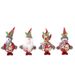 Festive Christmas Tree Ornaments Set - Soft Fabric Standing Figurines (Santa, Snowman, Reindeer, Bear) For Holiday Decor & Gifts"_voghion.com