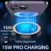 UYUXIO Dashboard Wireless Charger Adapter 15W Fast Charging Magnetic Car Phone Holder For IPhone 16 15 14 13 12_voghion.com
