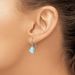 Sterling Silver Rhodium-plated Light Blue Larimar Heart Dangle Earrings_voghion.com