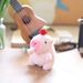 Adorable Cute Blowing Bubble Capybara Plush Toy Keychain Soft Stuffed Animal In Pink Yellow Red_voghion.com