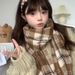 Sciarpa calda invernale versatile per coppie di studenti, in stile college JK, per donne, versione coreana di alta qualità_voghion.com