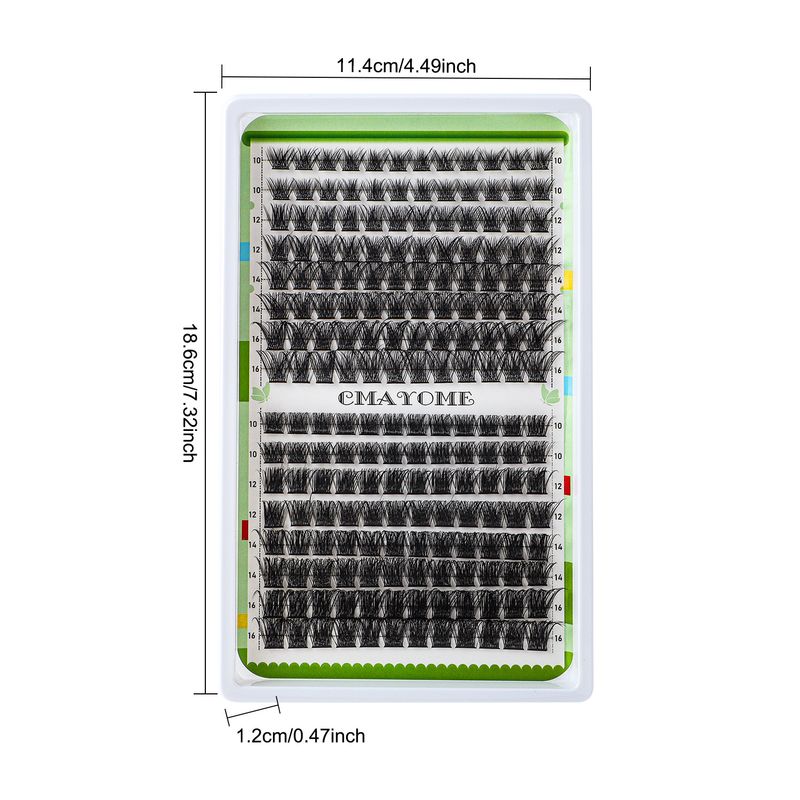 Cílios postiços individuais de grande capacidade faça você mesmo, conjunto de cílios naturais versáteis e coloridos para ambientes_voghion.com