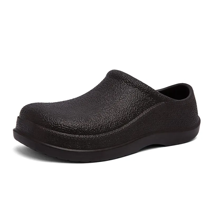 Chaussures de restaurant de service alimentaire pour hommes, chef antidérapant résistant à l'huile pour chaussures de travail de cuisine_voghion.com
