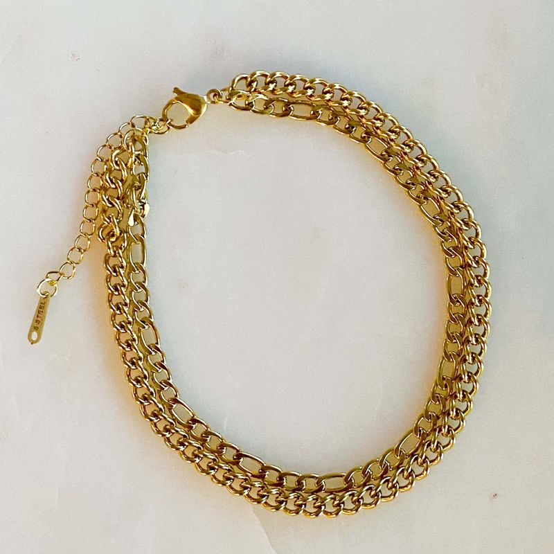 Double Chain AnkletDouble Chain Anklet_voghion.com