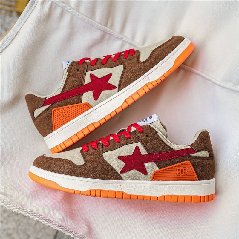 STA SK8 astronauta grigio viola Qingshan vibe uomini e donne accoppiano scarpe da skateboard sportive casuali basse_voghion.com