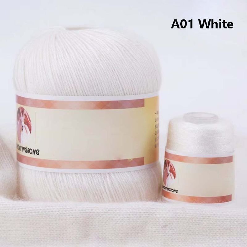 Cashmere Yarn Medium Thick Hand Knitted 6+6 Wool Yarn Machine Knitted Baby Scarf Yarn Mink Yarn _voghion.com