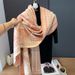2024 Nuova sciarpa calda alla moda in cashmere da donna con elegante stile autunnale e invernale, scialle versatile a doppia faccia_voghion.com