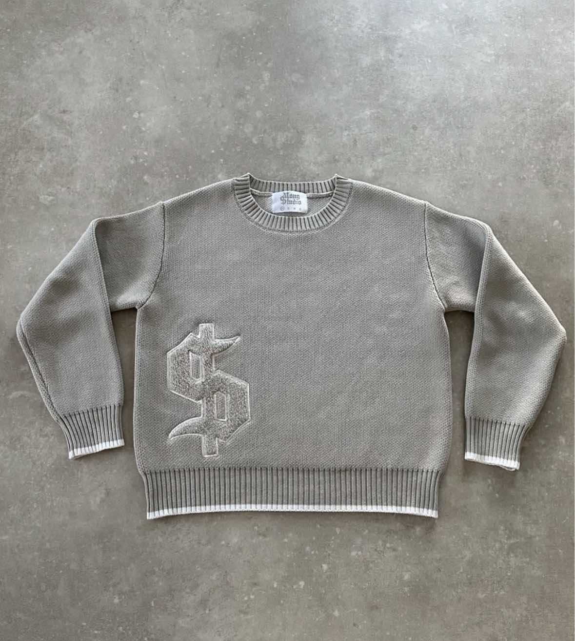 Pull ample à manches longues et col rond pour l'automne et l'hiver_voghion.com