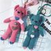 Niedlicher großer Cord-Knopf-Bär-Taschenanhänger, kreativer Plüsch-Geschenk-Schlüsselanhänger_voghion.com