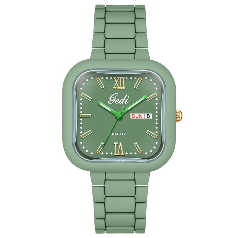 Gordie Fashion Dopamine Large Dial Women's Niche High-Value Dual Calendar Waterproof Wristwa Light High-End_voghion.com