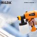 HILDA Electric Spray Gun With 4 Nozzles, High-Pressure Paint Sprayer For Latex & Oil-Based Paint, Detachable & Adjustable For DIY & Professional Use_voghion.com